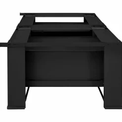 vidaXL Vaskemaskine Pedestal 2 pcs Sort 127 x 54,5 x 32,5 cm Stål