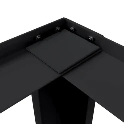 vidaXL Vaskemaskine Pedestal 2 pcs Sort 127 x 54,5 x 32,5 cm Stål
