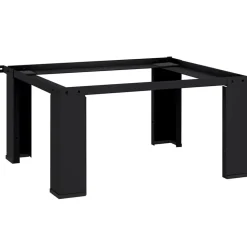 vidaXL Vaskemaskine Pedestal Sort 64 x 55 x 32,5 cm Stål