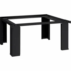 vidaXL Vaskemaskine Pedestal Sort 64 x 55 x 32,5 cm Stål