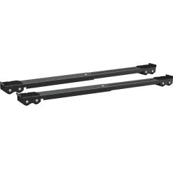 vidaXL Vaskemaskinefod 2 pcs Sort 72 x 5 x 4,5 cm Rustfrit stål
