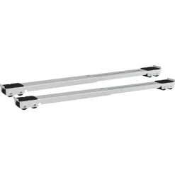 vidaXL Vaskemaskinefod 2 pcs Sølv 72 x 5 x 4,5 cm Rustfrit stål