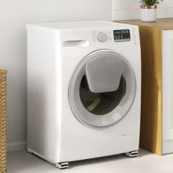 vidaXL Vaskemaskinefod 2 pcs Sølv 72 x 5 x 4,5 cm Rustfrit stål