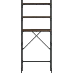 vidaXL vaskemaskinereol 67x25x163 cm konstrueret træ brunt egetræ