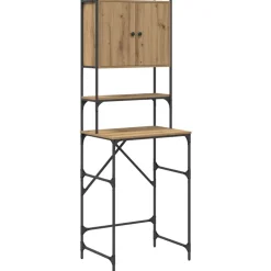 vidaXL Vaskemaskineskab Artisan Egetræ 68 x 48,5 x 194 cm
