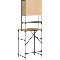 vidaXL Vaskemaskineskab Artisan Egetræ 68 x 48,5 x 194 cm