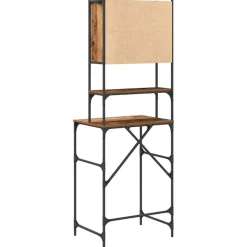 vidaXL Vaskemaskineskab Gammelt træ 68 x 48,5 x 194 cm Konstrueret træ