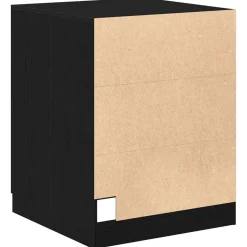 vidaXL Vaskemaskineskab Sort eg 70,5 x 71,5 x 91,5 cm Konstrueret træ