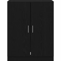 vidaXL Vaskemaskineskab Sort eg 70,5 x 71,5 x 91,5 cm Konstrueret træ
