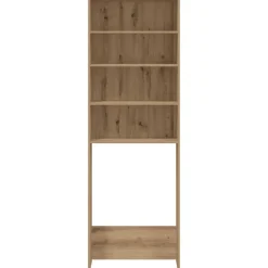 vidaXL vaskemaskineskab 64x24x190 cm egetræ