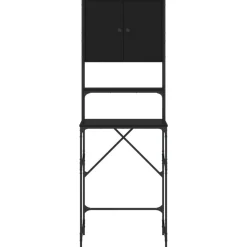 vidaXL vaskemaskineskab 68x48,5x194 cm sort