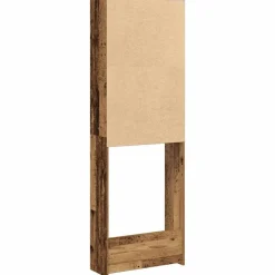 vidaXL vaskemaskineskab 64x24x190 cm antikt træ