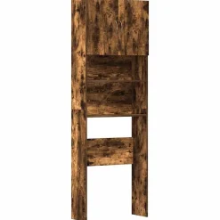 vidaXL vaskemaskineskab 64x24x190 cm konstrueret træ røget eg