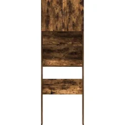 vidaXL vaskemaskineskab 64x24x190 cm konstrueret træ røget eg