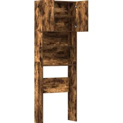 vidaXL vaskemaskineskab 64x24x190 cm konstrueret træ røget eg