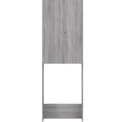 vidaXL vaskemaskineskab 64x25,5x190 cm grå sonoma-eg
