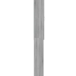 vidaXL vaskemaskineskab 64x25,5x190 cm grå sonoma-eg