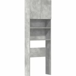 vidaXL vaskemaskineskab 64x24x190 cm konstrueret træ betongrå