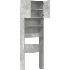 vidaXL vaskemaskineskab 64x24x190 cm konstrueret træ betongrå