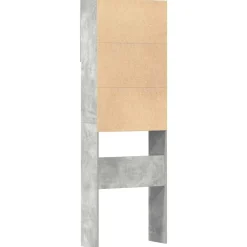 vidaXL vaskemaskineskab 64x24x190 cm konstrueret træ betongrå