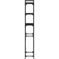 vidaXL vaskemaskineskab 67x25x163 cm konstrueret træ sort