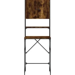 vidaXL vaskemaskineskab 68x48,5x194 cm røget egetræsfarve