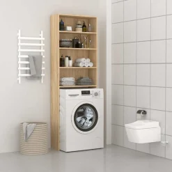 vidaXL vaskemaskineskab 64x24x190 cm sonoma-eg
