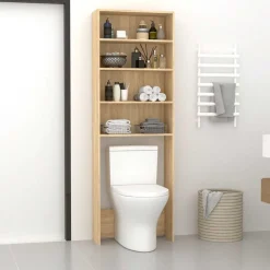 vidaXL vaskemaskineskab 64x24x190 cm sonoma-eg