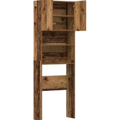 vidaXL vaskemaskineskab 64x24x190 cm konstrueret træ gammelt træ-look
