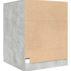vidaXL vaskemaskineskab 70,5x71,5x91,5 cm betongrå