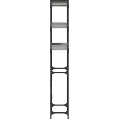 vidaXL vaskemaskineskab 67x25x163 cm konstrueret træ grå sonoma-eg