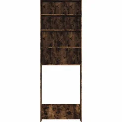 vidaXL vaskemaskineskab 64x24x190 cm røget egetræsfarve