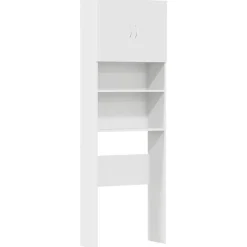 vidaXL vaskemaskineskab 64x24x190 cm konstrueret træ hvid