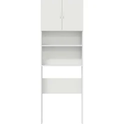 vidaXL vaskemaskineskab 64x24x190 cm konstrueret træ hvid