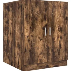 vidaXL vaskemaskineskab 71x71,5x91,5 cm røget egetræsfarve