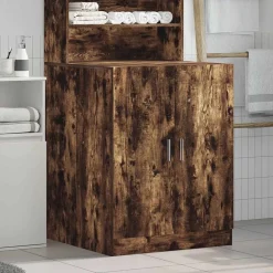 vidaXL vaskemaskineskab 71x71,5x91,5 cm røget egetræsfarve