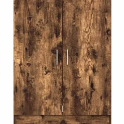 vidaXL vaskemaskineskab 71x71,5x91,5 cm røget egetræsfarve