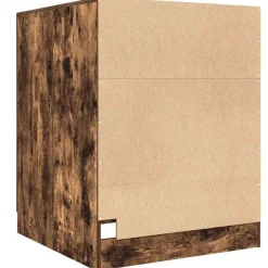 vidaXL vaskemaskineskab 71x71,5x91,5 cm røget egetræsfarve
