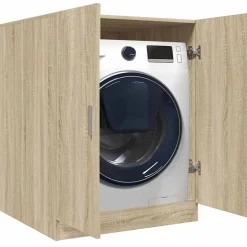 vidaXL vaskemaskineskab 70,5x71,5x91,5 cm sonoma-eg