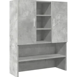 vidaXL vaskemaskineskab 70,5x25,5x90 cm betongrå