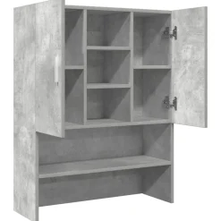 vidaXL vaskemaskineskab 70,5x25,5x90 cm betongrå