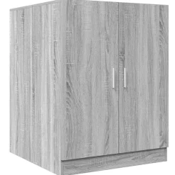vidaXL vaskemaskineskab 71x71,5x91,5 cm grå sonoma-eg