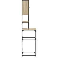 vidaXL vaskemaskineskab 68x48,5x194 cm sonoma-eg