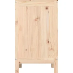 vidaXL vasketøjskurv 44x44x76 cm massivt fyrretræ