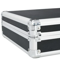 vidaXL våbenkasse 118 x 38 x 12 cm aluminium sort