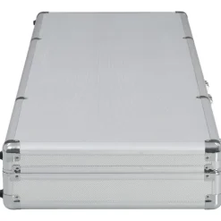 vidaXL våbenkasse 118 x 38 x 12 cm aluminium sølvfarvet