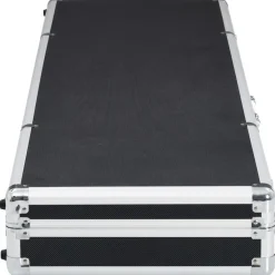 vidaXL våbenkasse 134 x 35 x 12 cm aluminium sort