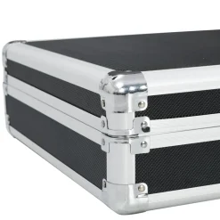vidaXL våbenkasse 134 x 35 x 12 cm aluminium sort