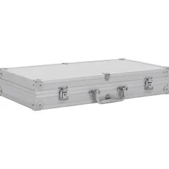 vidaXL våbenkasse aluminium ABS sølv