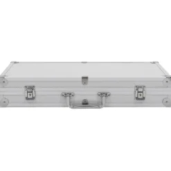 vidaXL våbenkasse aluminium ABS sølv